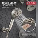 Delta Faucet Lumicoat&reg; Stainless Multi Function Hand Shower 