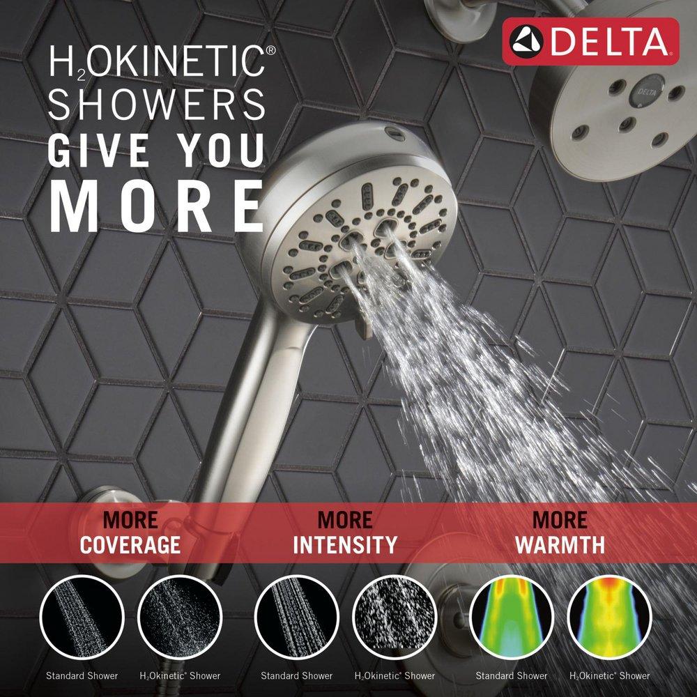 Delta Faucet Lumicoat&reg; Stainless Multi Function Hand Shower 