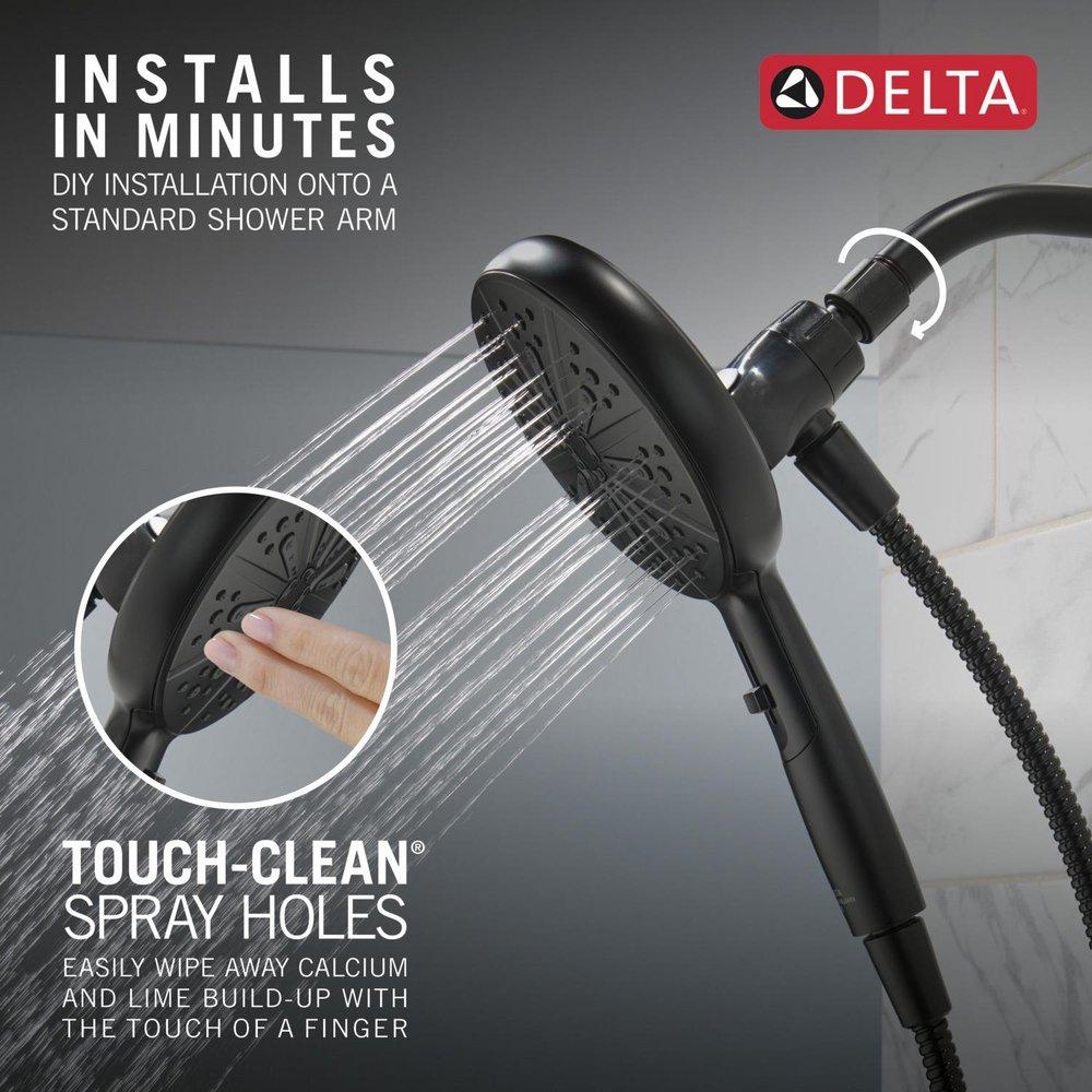 Delta Faucet Matte Black Multi Function Hand Shower 