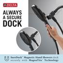 Delta Faucet Matte Black Multi Function Hand Shower 