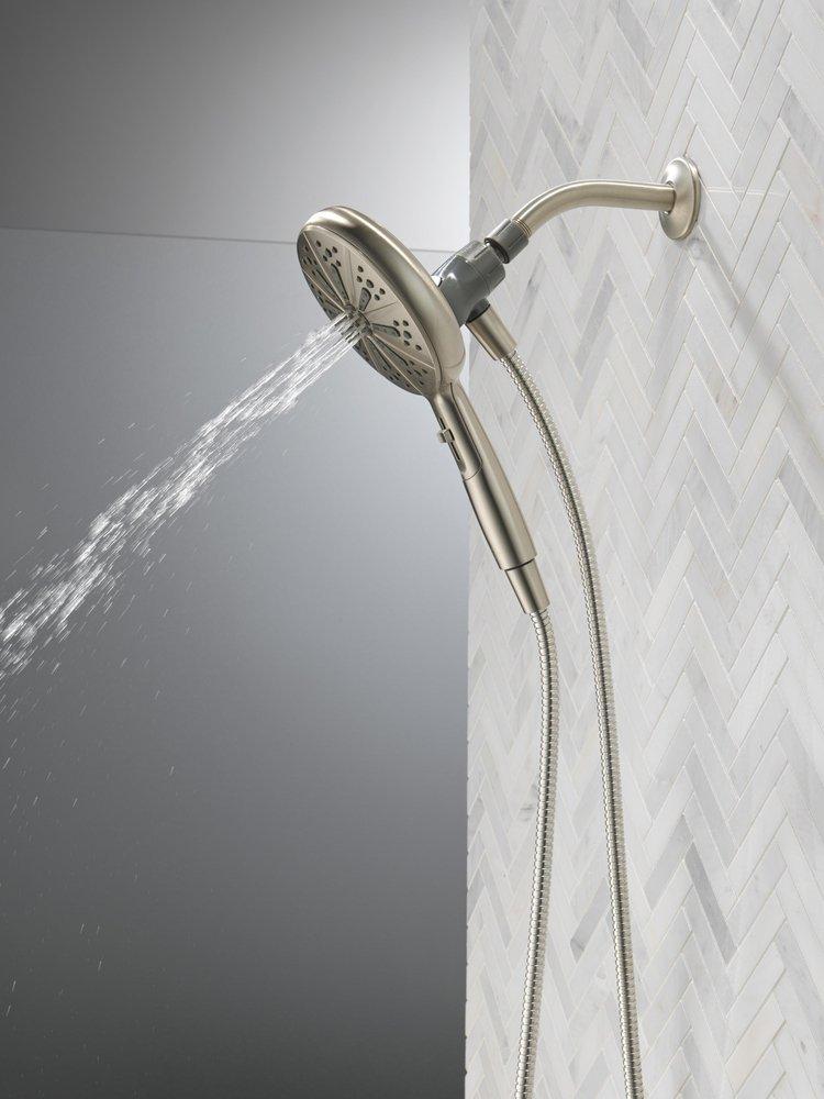 DELTA UNIVERSAL SHOWERING COMPONENTS: 6-SETTING SUREDOCK MAGNETIC HAND SHOWER 
