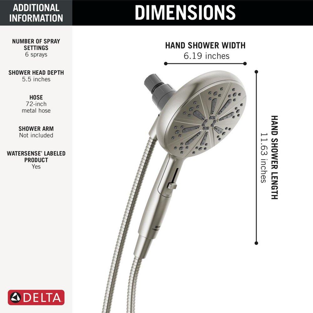 Delta Faucet Satin Nickel Multi Function Hand Shower 