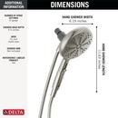 Delta Faucet Satin Nickel Multi Function Hand Shower 
