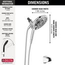 DELTA UNIVERSAL SHOWERING COMPONENTS: IN2ITION 7-SETTING TWO-IN-ONE SHOWER 