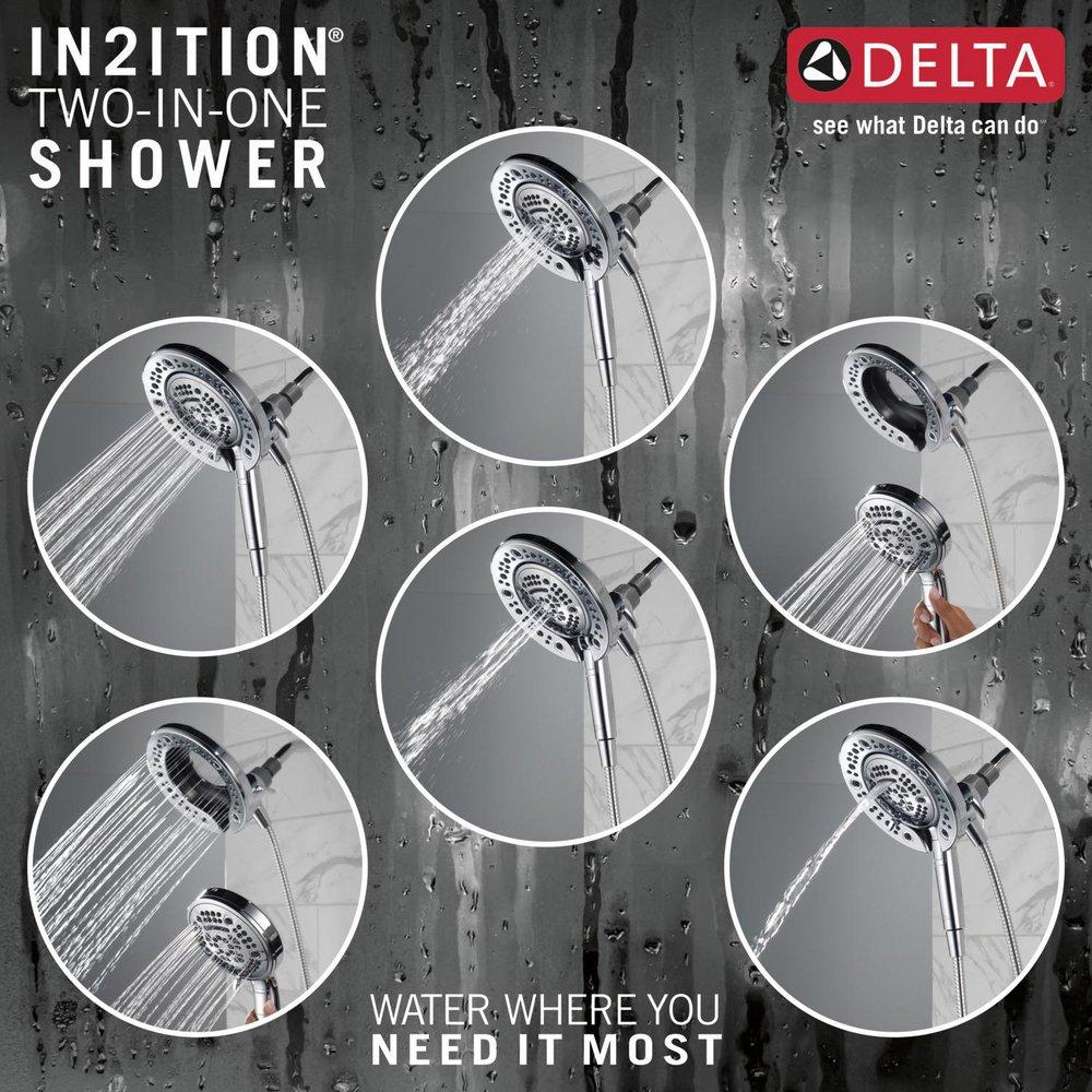 DELTA UNIVERSAL SHOWERING COMPONENTS: IN2ITION 7-SETTING TWO-IN-ONE SHOWER 