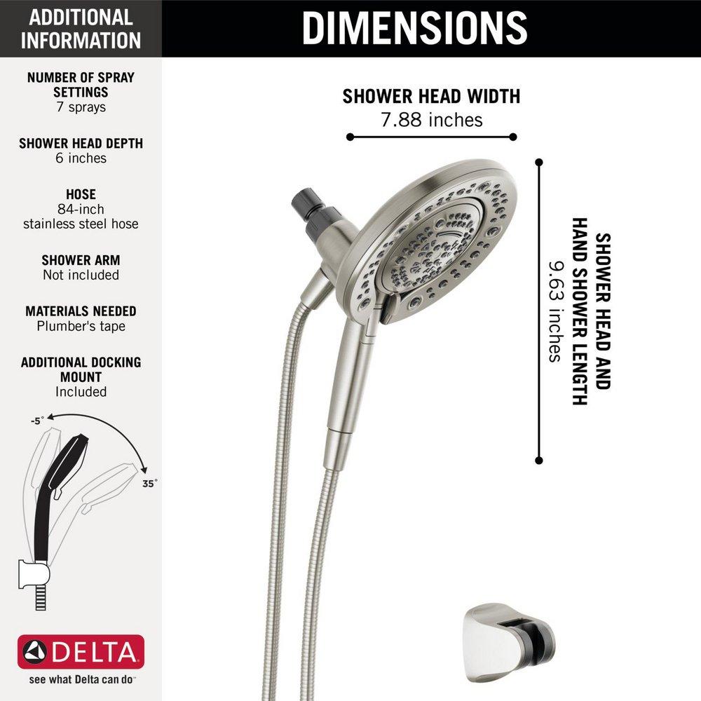 Multi Function Showerhead in Satin Nickel 