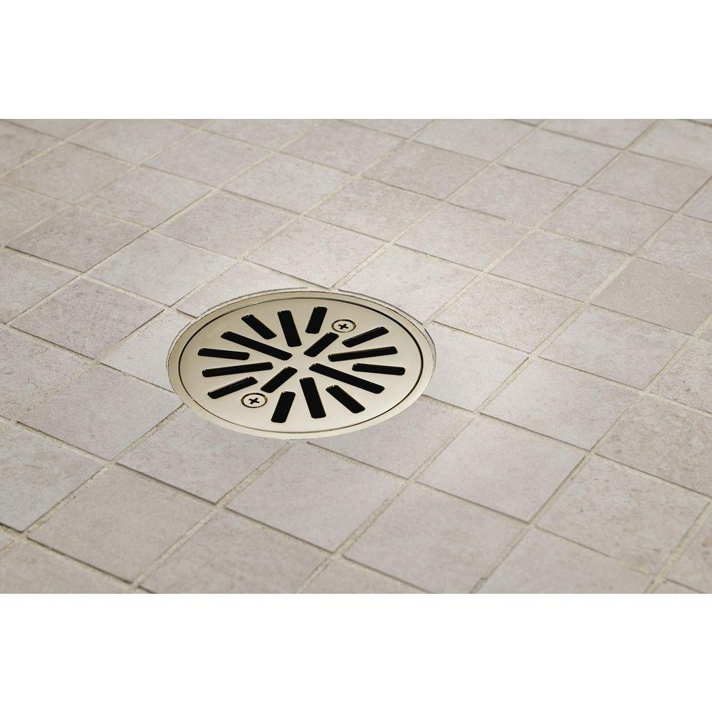 Brizo Polished Nickel 4 in. Tile-In Round Shower Drain 