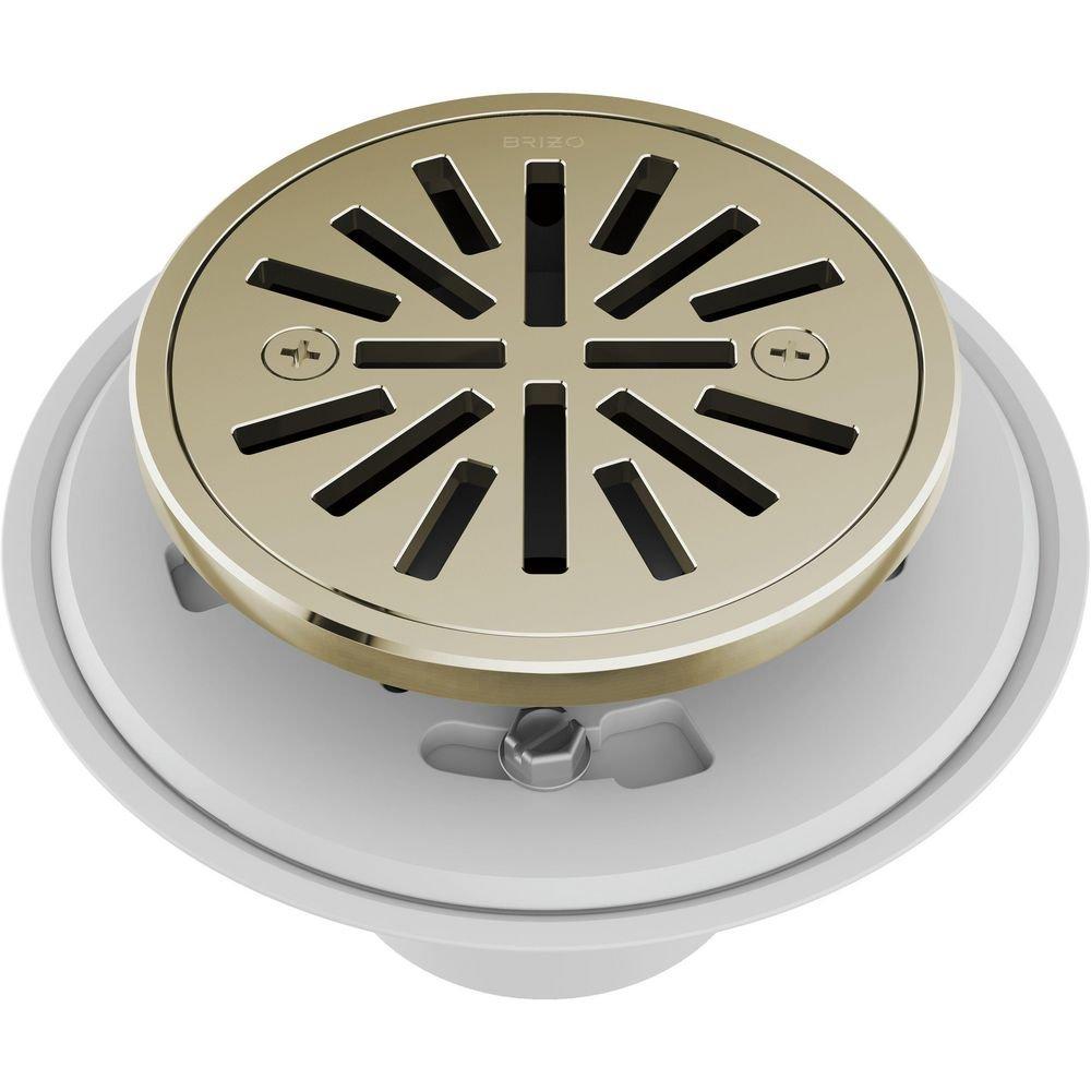Brizo Polished Nickel 4 in. Tile-In Round Shower Drain 