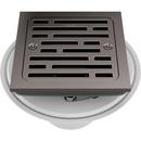 Brizo Brilliance Black Onyx 4 in. Tile-In Square Shower Drain 