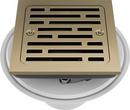 4 in. Tile-In Square Shower Drain in Luxe Gold