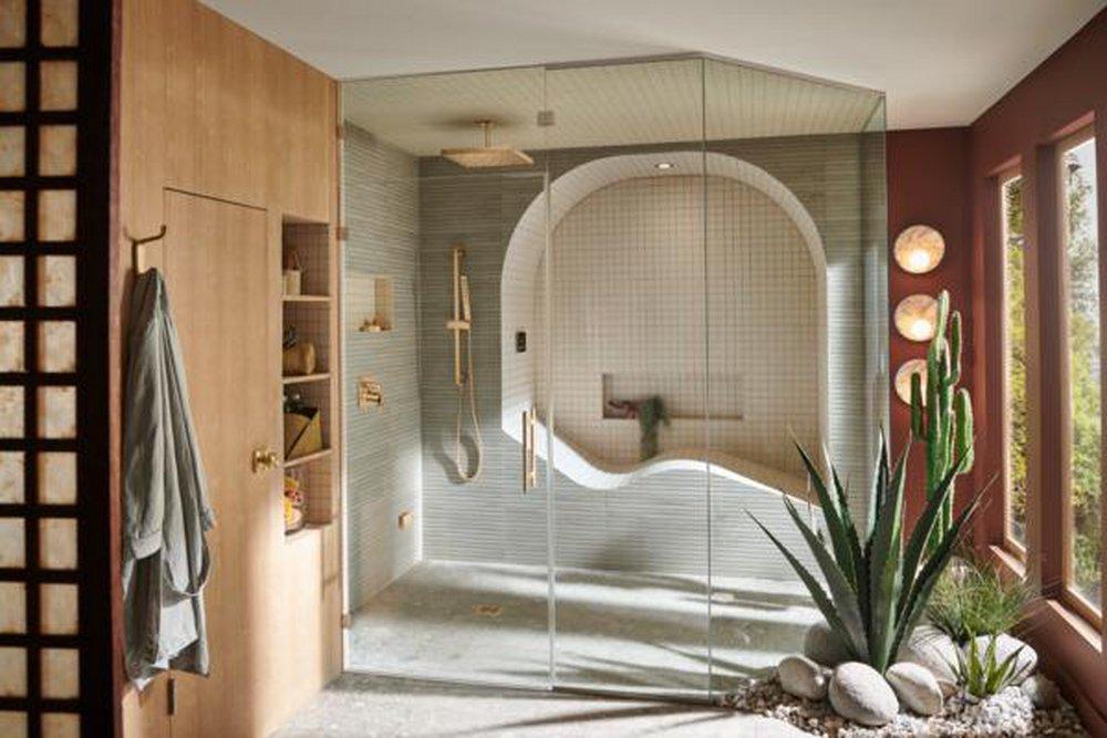 Brizo Brilliance Luxe Gold 4 in. Tile-In Square Shower Drain 