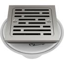 Brizo Brilliance Luxe Nickel 4 in. Tile-In Square Shower Drain 
