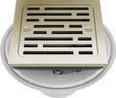 4 in. Tile-In Square Shower Drain in Brilliance Polished Nickel