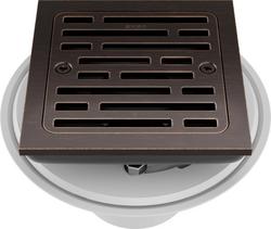 4 in. Tile-In Square Shower Drain Venetian Bronze