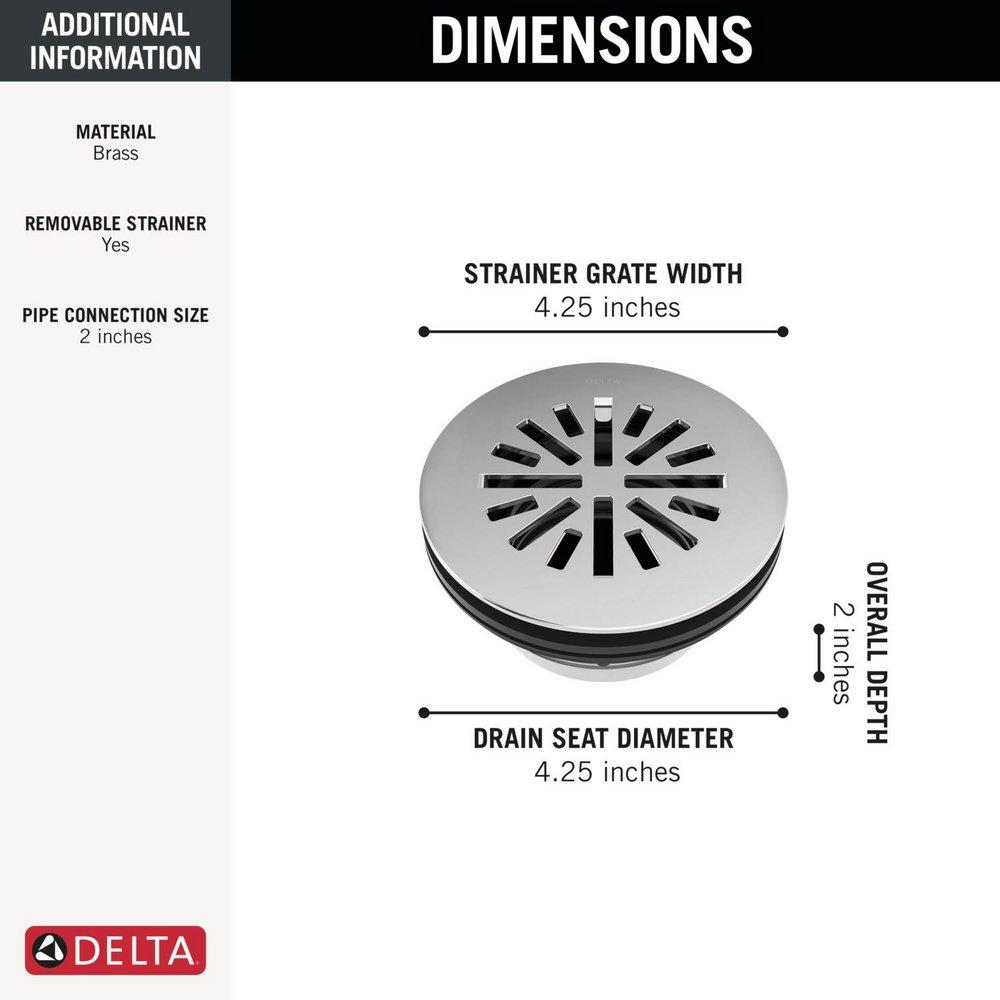 DELTA OTHER: 4 PREFAB ROUND SHOWER DRAIN 