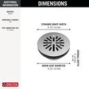 DELTA OTHER: 4 PREFAB ROUND SHOWER DRAIN 