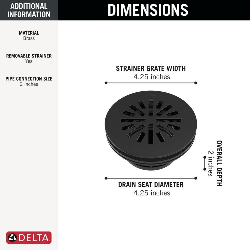 DELTA OTHER: 4 PREFAB ROUND SHOWER DRAIN 