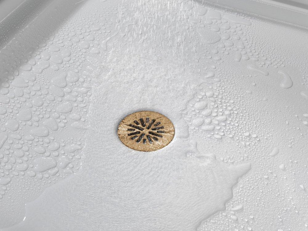 Delta Faucet Champagne Bronze 4 in. Prefab Round Shower Drain 