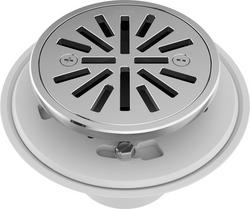 4 in. Tile-In Round Shower Drain in Chrome