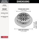 DELTA OTHER: 4 TILE-IN ROUND SHOWER DRAIN 