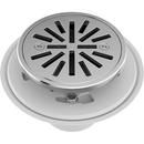 4 in. Tile-In Round Shower Drain in Chrome 