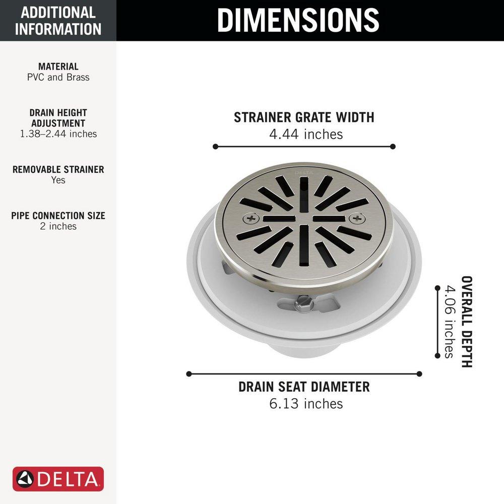 DELTA OTHER: 4 TILE-IN ROUND SHOWER DRAIN 
