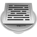 Delta Faucet Chrome 4 in. Tile-In Square Shower Drain 