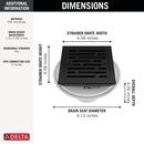DELTA OTHER: 4 TILE-IN SQUARE SHOWER DRAIN 