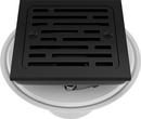 4 in. Tile-In Square Shower Drain in Matte Black