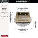 DELTA OTHER: 4 TILE-IN SQUARE SHOWER DRAIN 