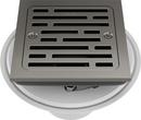 4 in. Tile-In Square Shower Drain in Black Stainless