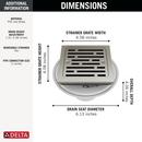 DELTA OTHER: 4 TILE-IN SQUARE SHOWER DRAIN 