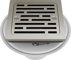 4 in. Tile-In Square Shower Drain in Stainless Steel