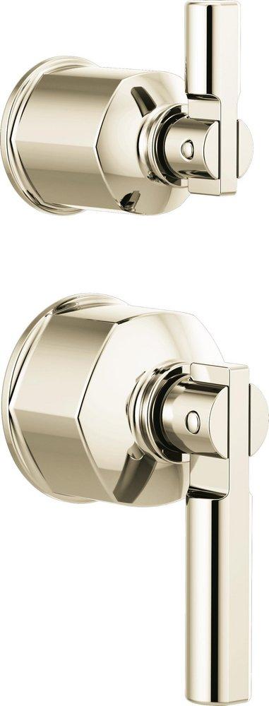 BRIZO INVARI PRESSURE BALANCE VALVE WITH INTEGRATED DIVERTER TRIM LEVER HANDLE KIT 