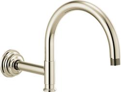 11-3/4 in. Wall Mount Shower Arm in Brilliance&reg; Polished Nickel