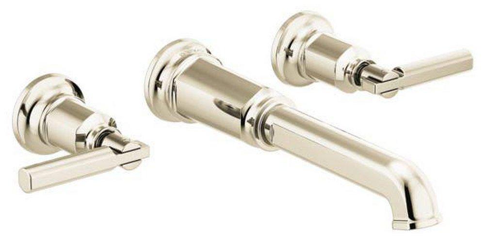 BRIZO INVARI TWO-HANDLE WALL MOUNT TUB FILLER - LESS HANDLES 