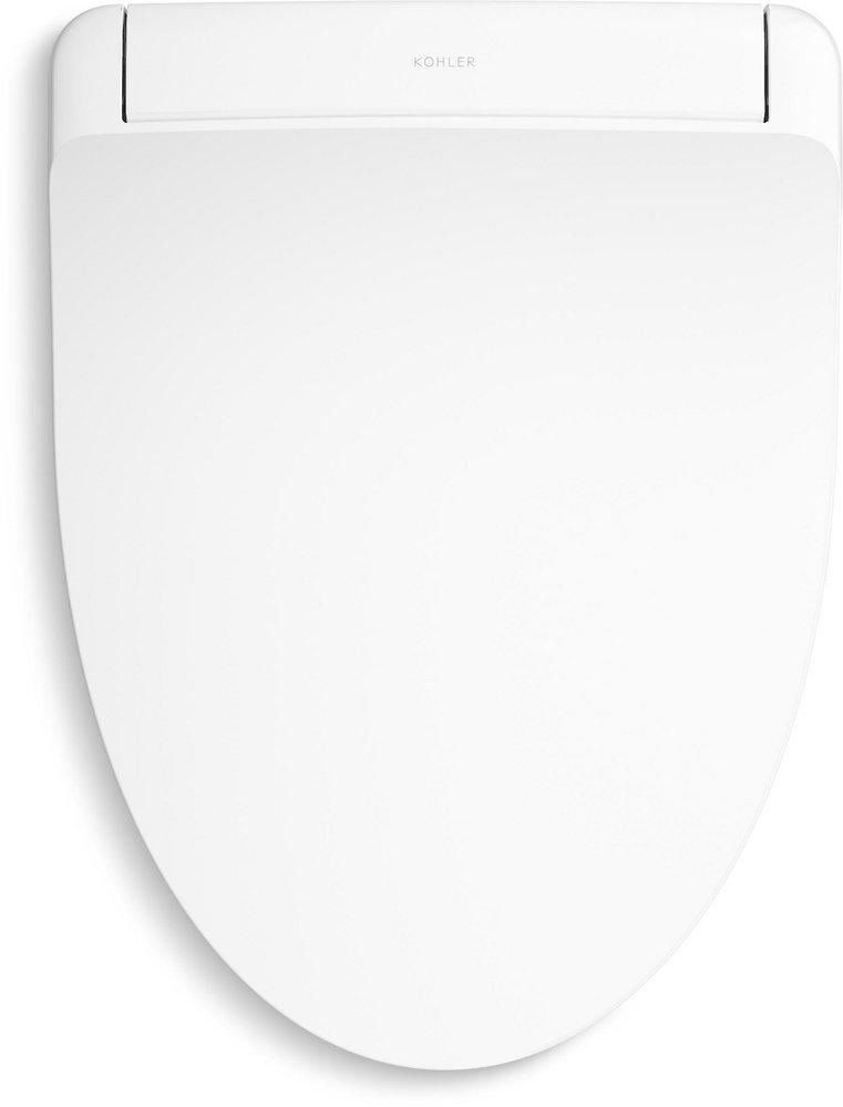 KOHLER White Elongated Closed Front with Cover Bidet Seat 