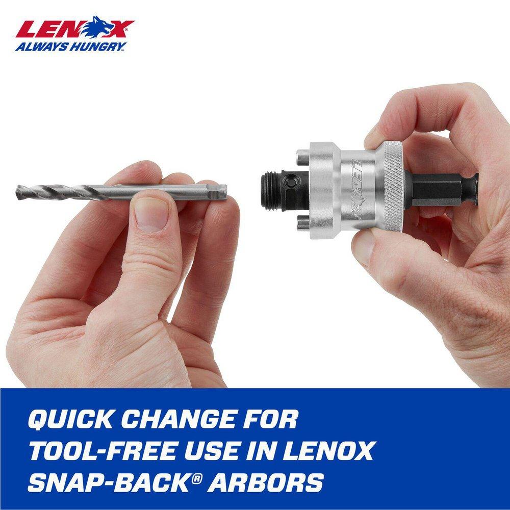 LENOX 3-3/4 x 3-3/4 in. Pilot 1-Piece Drill Bits & Bit Sets 