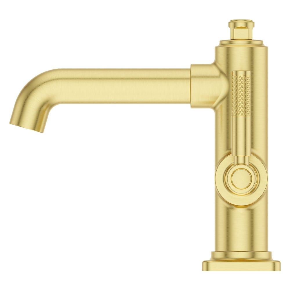 HILLSTONE SINGLE CONTROL 4 CENTERSET BATHROOM FAUCET IN BRUSHED GOLD 
