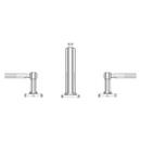 HILLSTONE 2-HANDLE 8 WIDESPREAD BATHROOM FAUCET IN POLISHED CHROME 