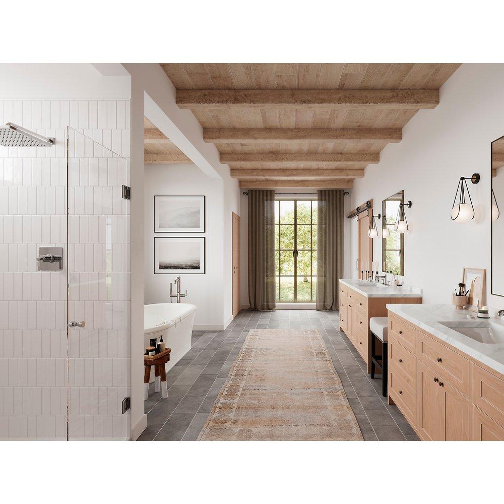 Pfister Polished Chrome Two Handle Widespread Bathroom Sink Faucet 