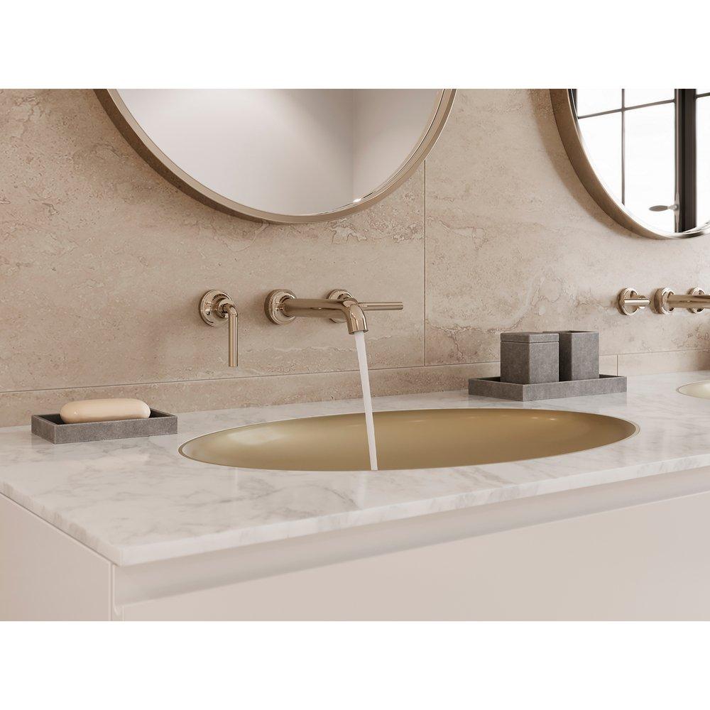 Pfister Polished Nickel Two Handle Widespread Bathroom Sink Faucet 