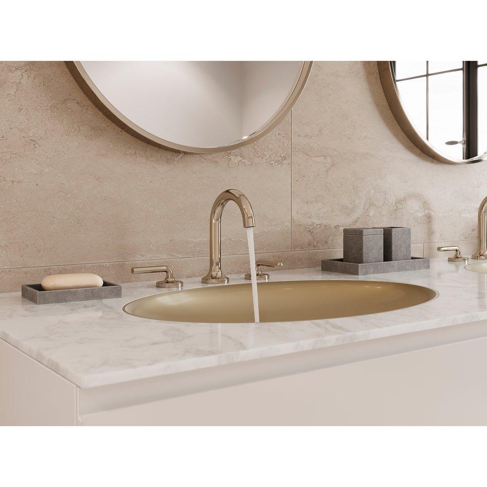 Pfister Polished Nickel Two Handle Widespread Bathroom Sink Faucet 