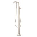 TENET FREE STANDING TUB FILLER WITHOUT HANDLES IN POLISHED NICKEL 