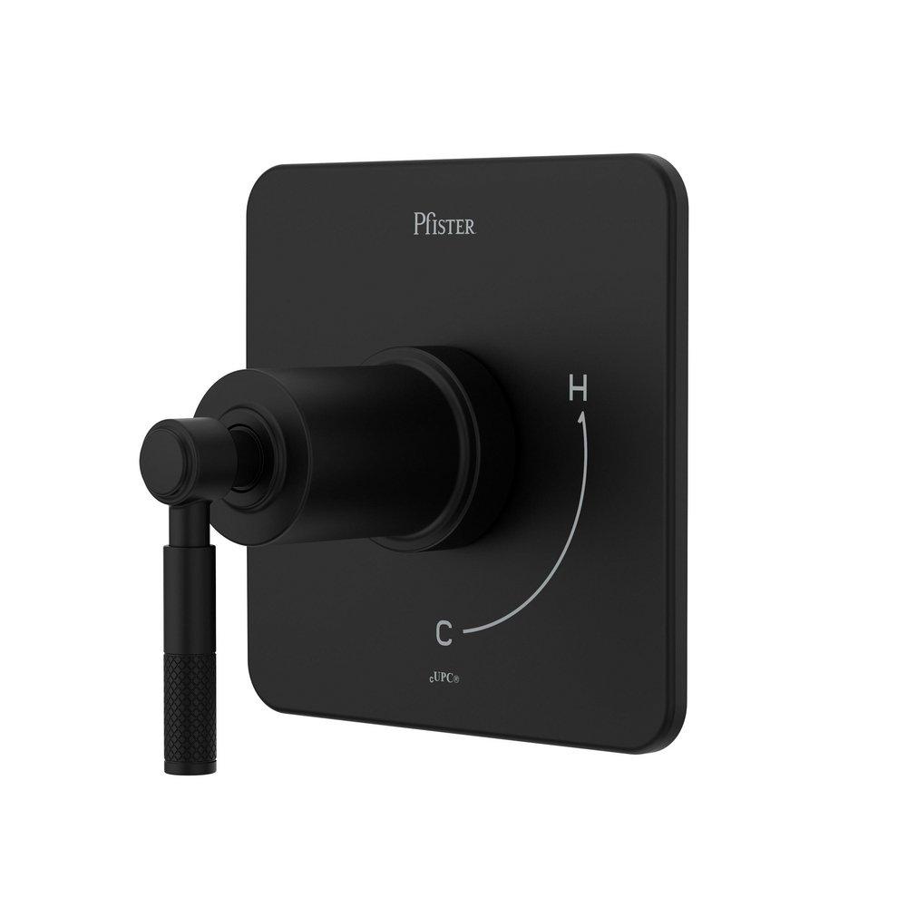 Pfister Matte Black Single Handle Bathtub & Shower Faucet (Trim Only) 