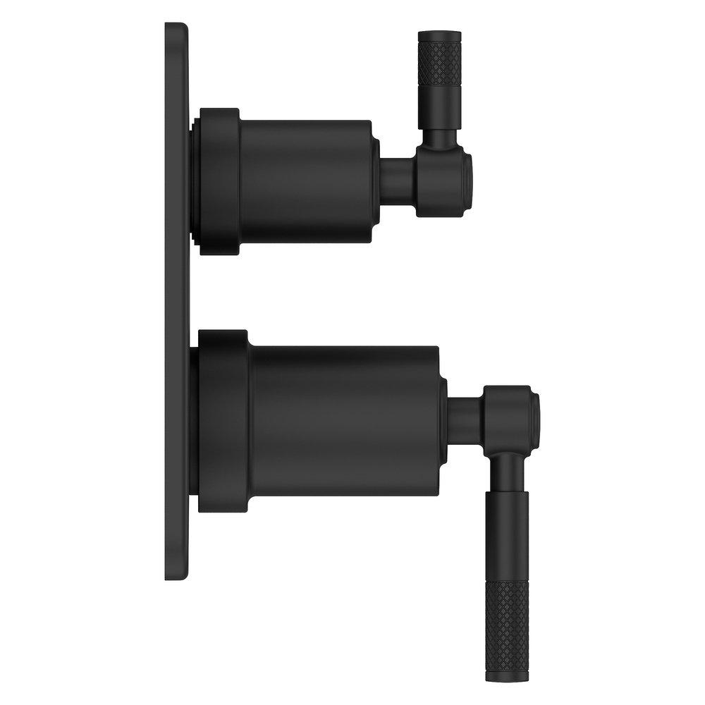 HILLSTONE STACKED DIVERTER TRIM KIT IN MATTE BLACK 