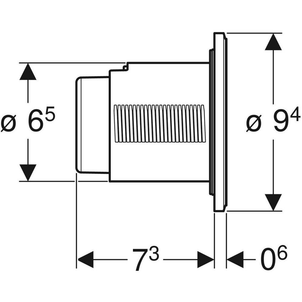 REMT FLUSH ACT TYPE 10 PN DUAL C/ACTR 