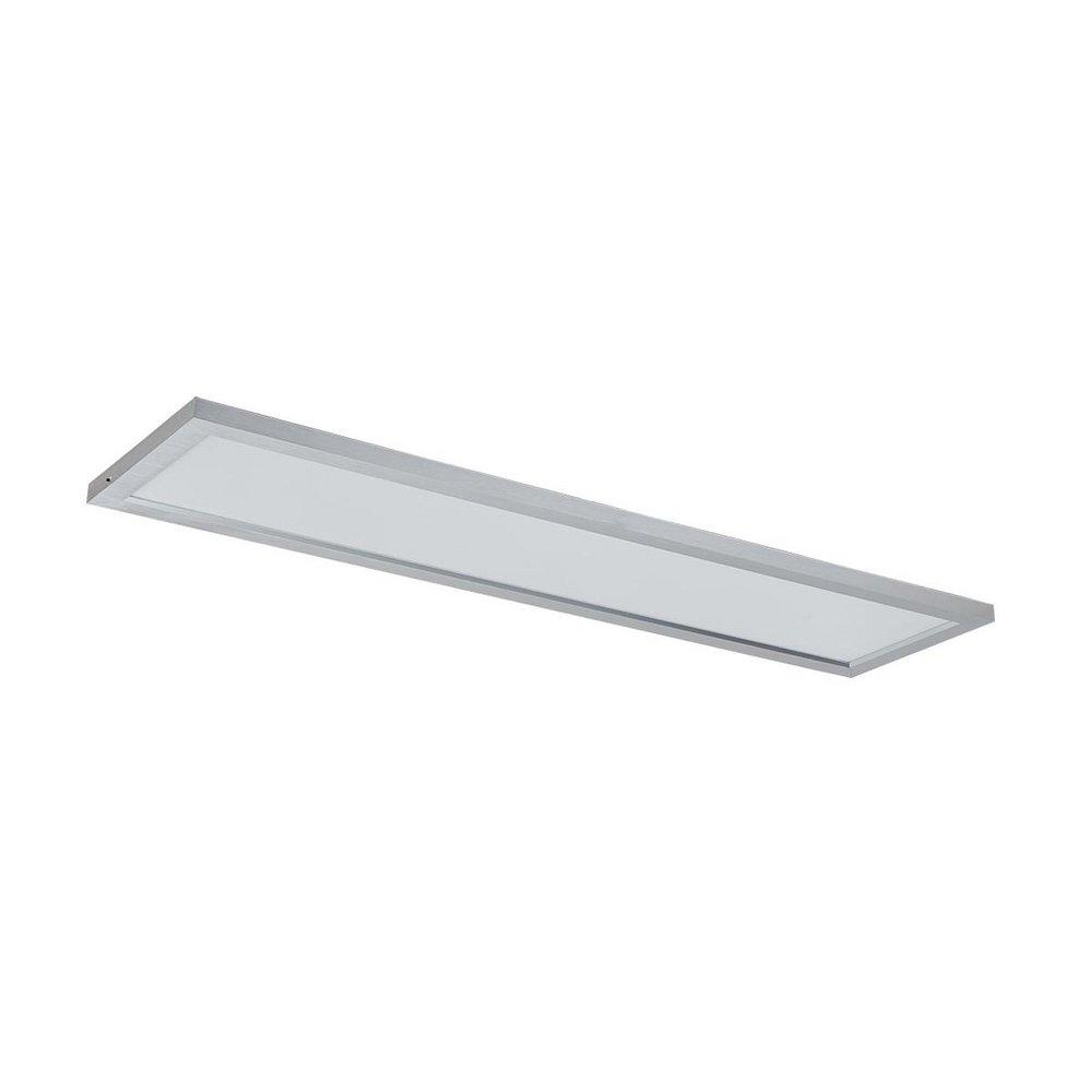 1 x 4 ft. LED Flat Panel Fixture in Brushed Nickel 