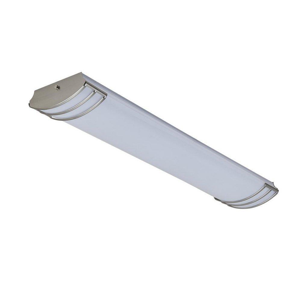 48 in. Linear LED Ceiling Fixture in Brushed Nickel 