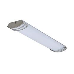 4 ft. LED Flush Mount Ceiling Fixture in Brushed Nickel